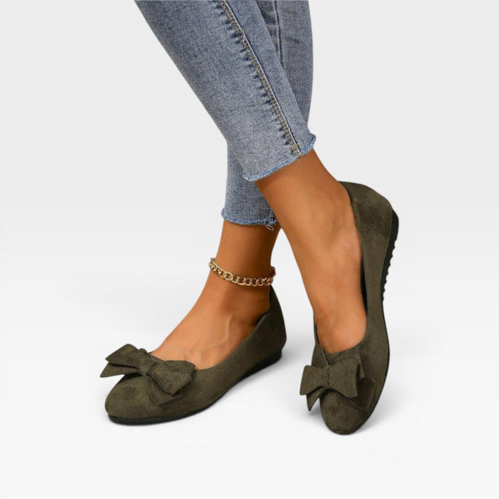 Women’s Comfortable Ballet Flats – Soft Slip-On Bow Flats for Everyday Wear