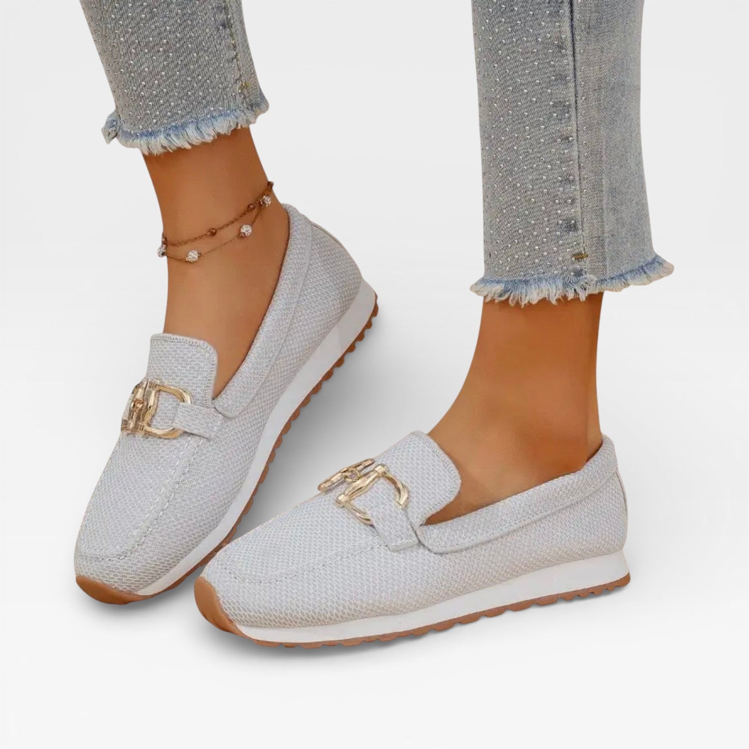 Women’s Mesh Slip-On Loafers – Casual Lightweight Summer Shoes