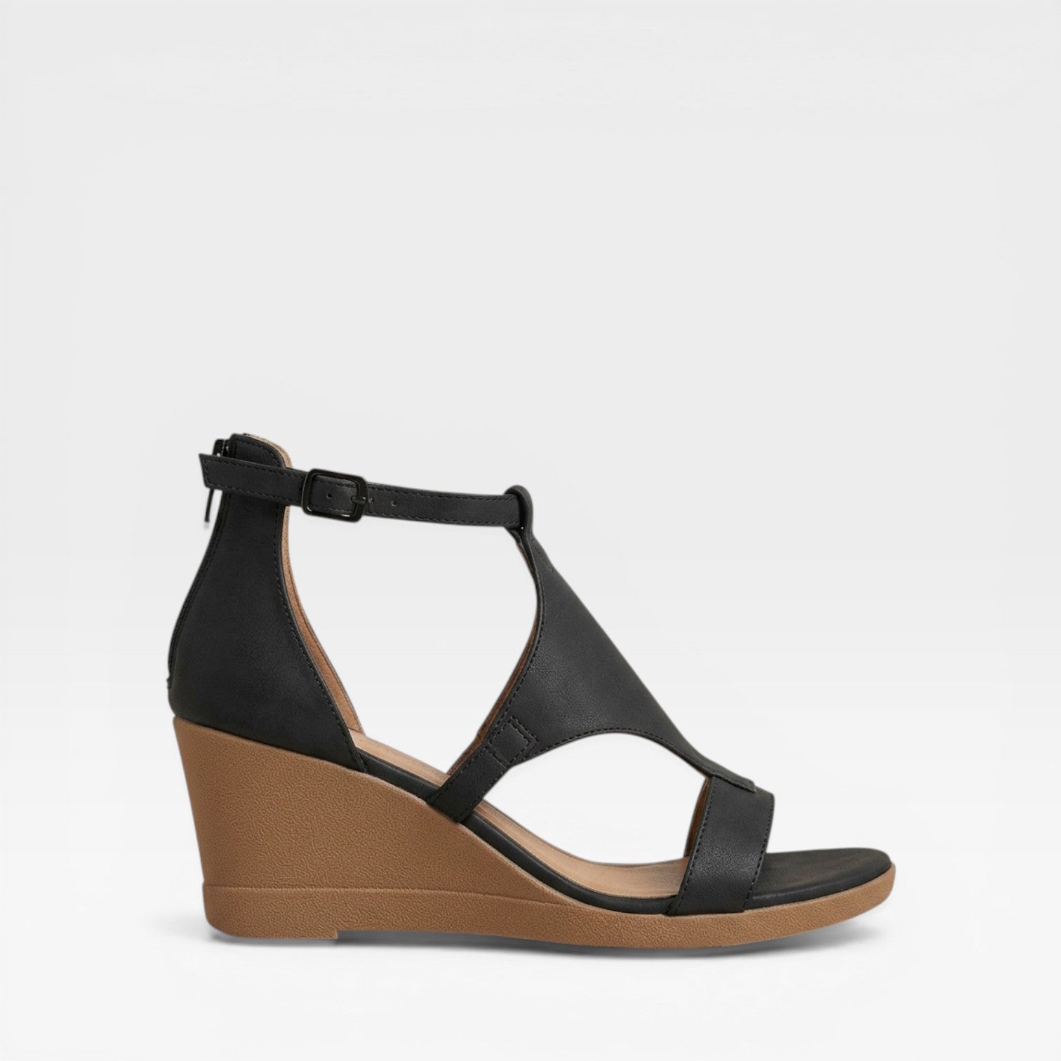 Women’s Strappy Summer Sandals – Lightweight Low Wedge Style