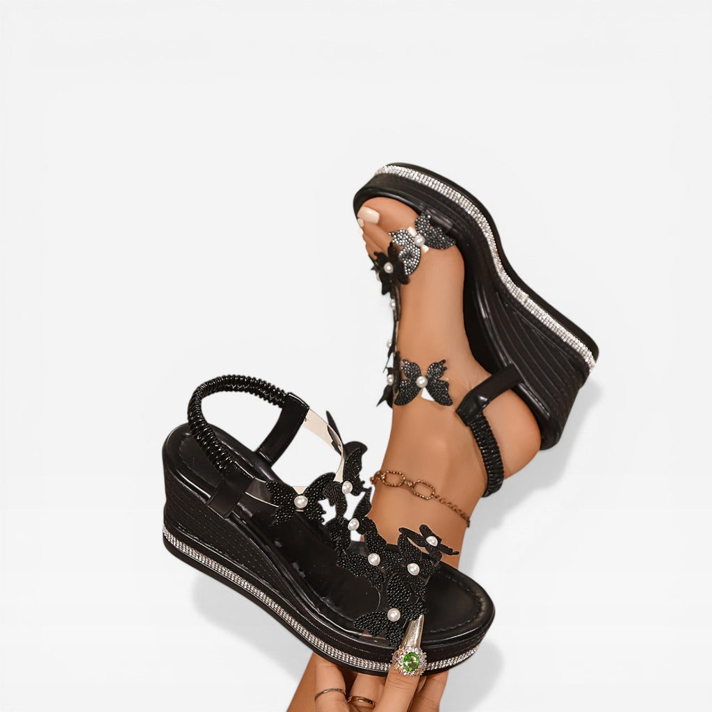 Women’s Dressy Wedge Sandals with Cutout Design for Summer