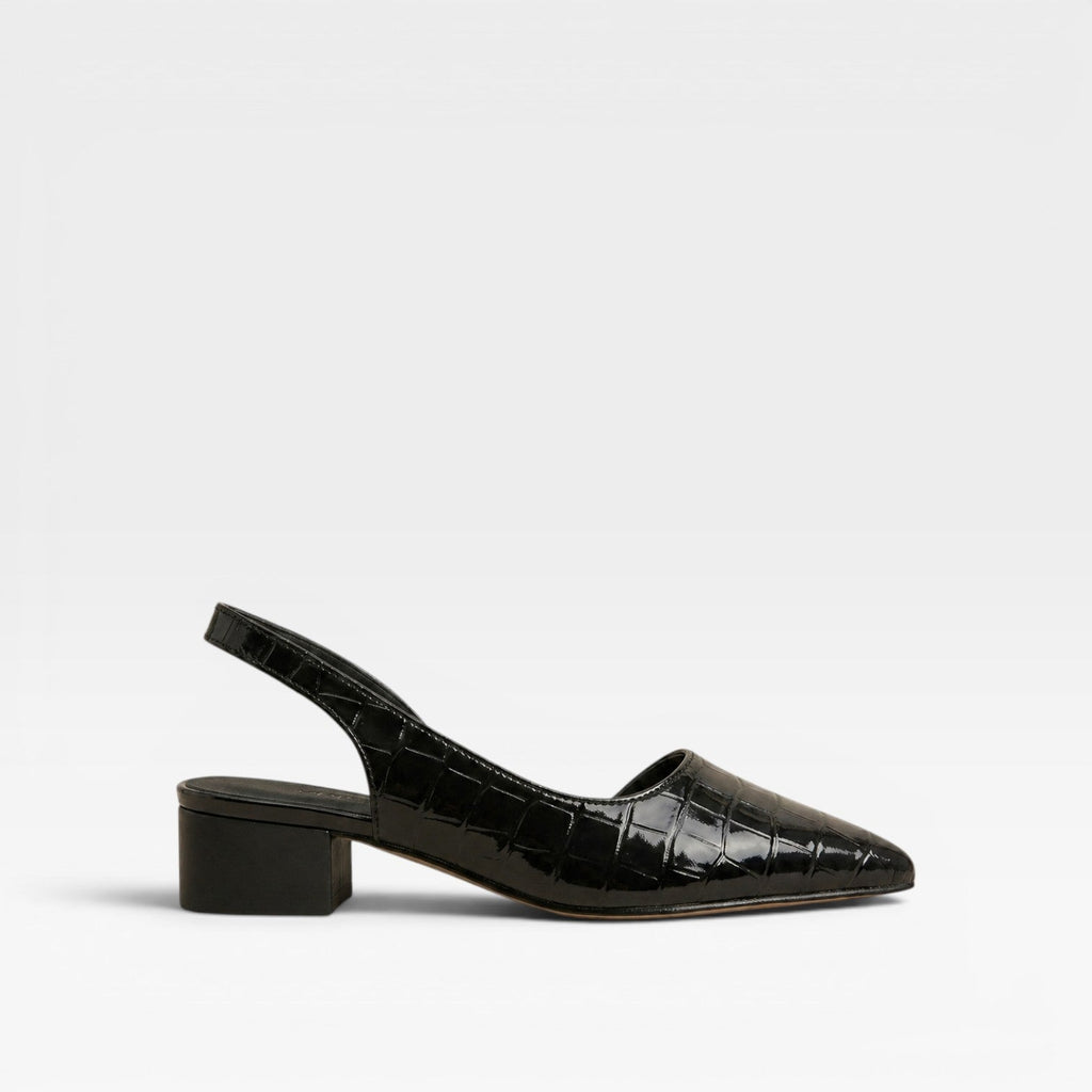 Women’s Slingback Heels – Pointed Toe Block Heel Pumps
