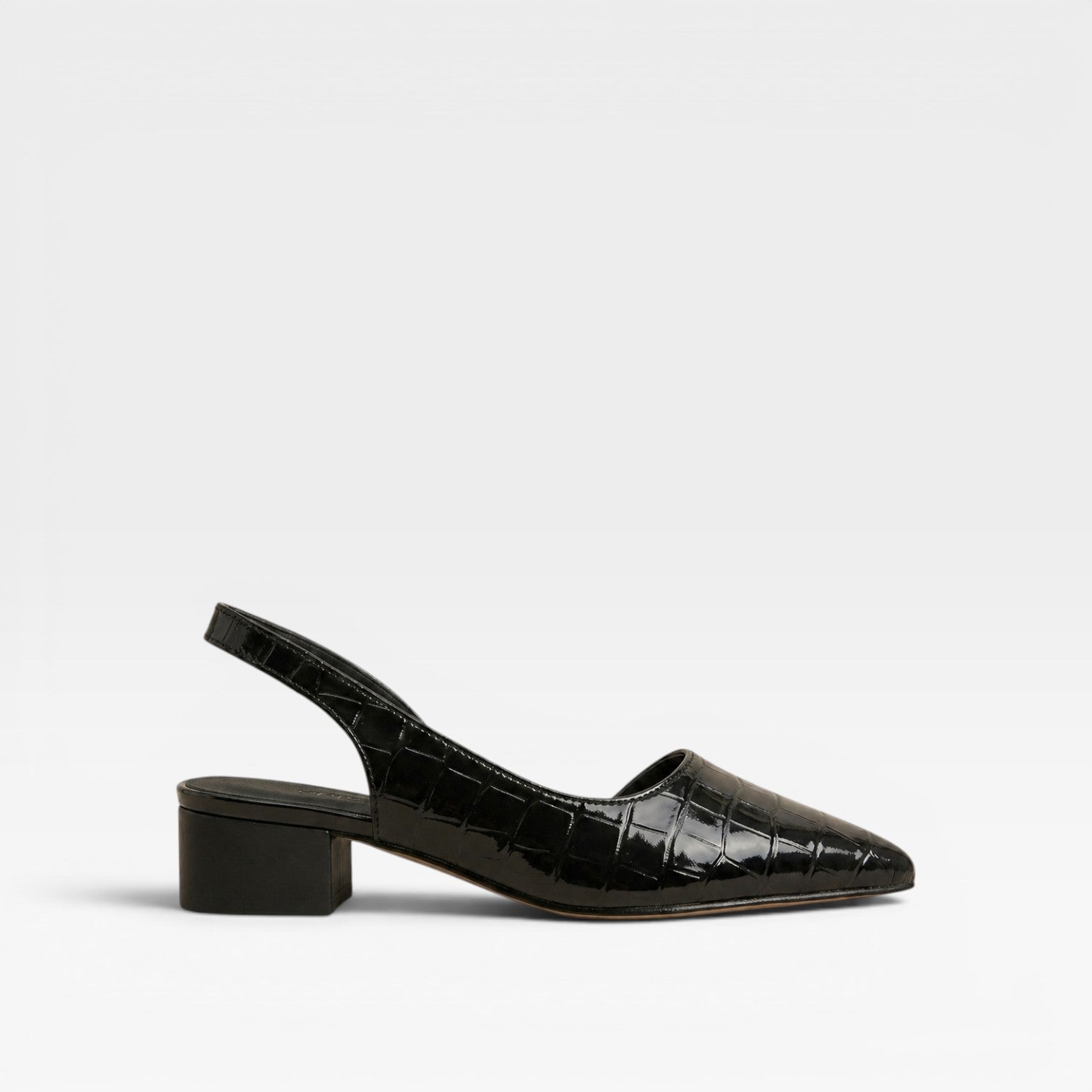 Women’s Slingback Heels – Pointed Toe Block Heel Pumps