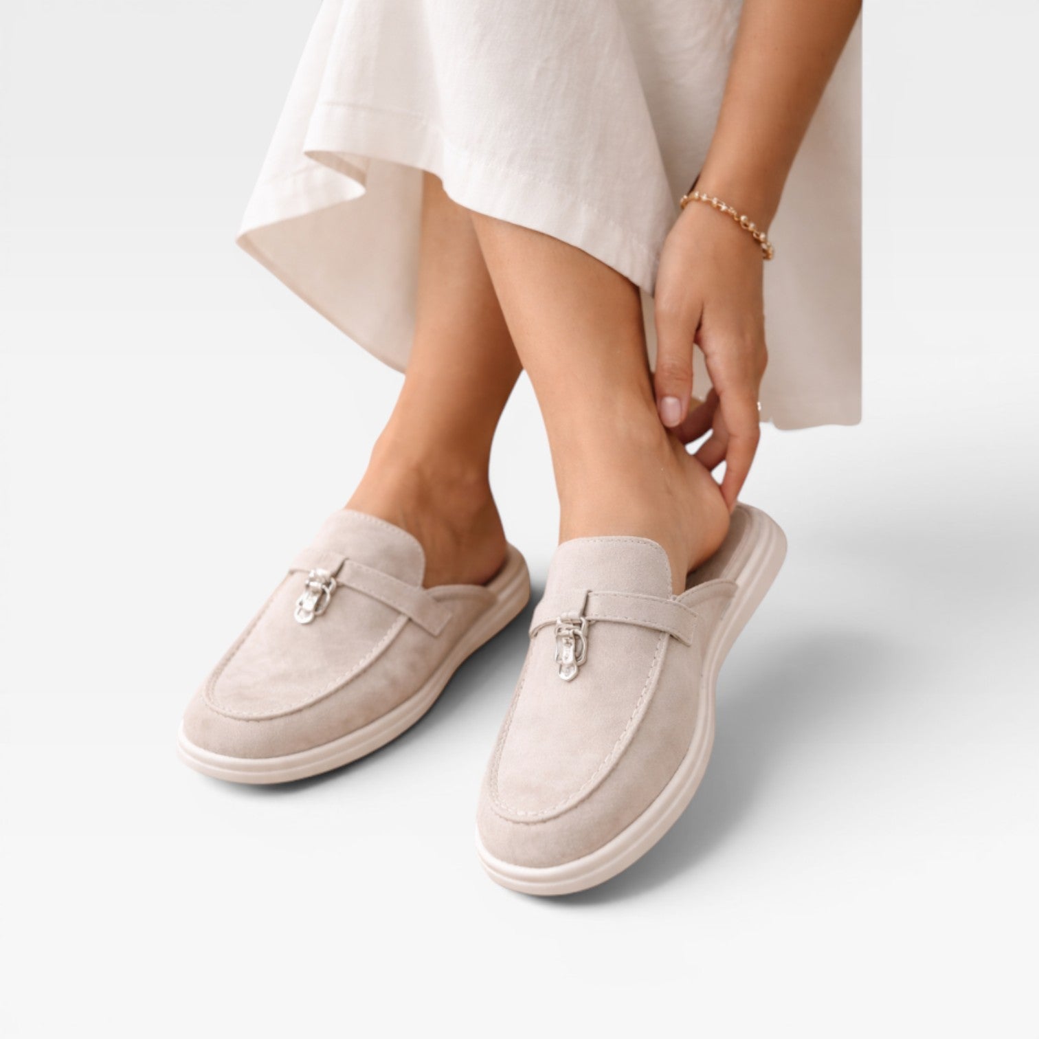 Women’s Slip On Suede Mules – Easy Everyday Comfort