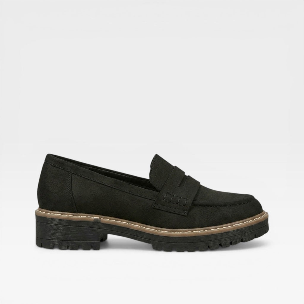 Women’s Slip On Loafers Suede Look Comfortable Walking Shoes