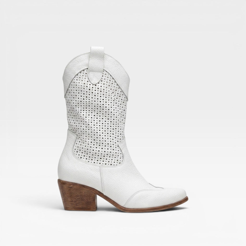 Women’s Western Cowgirl Boots – Breathable Perforated Summer Boots