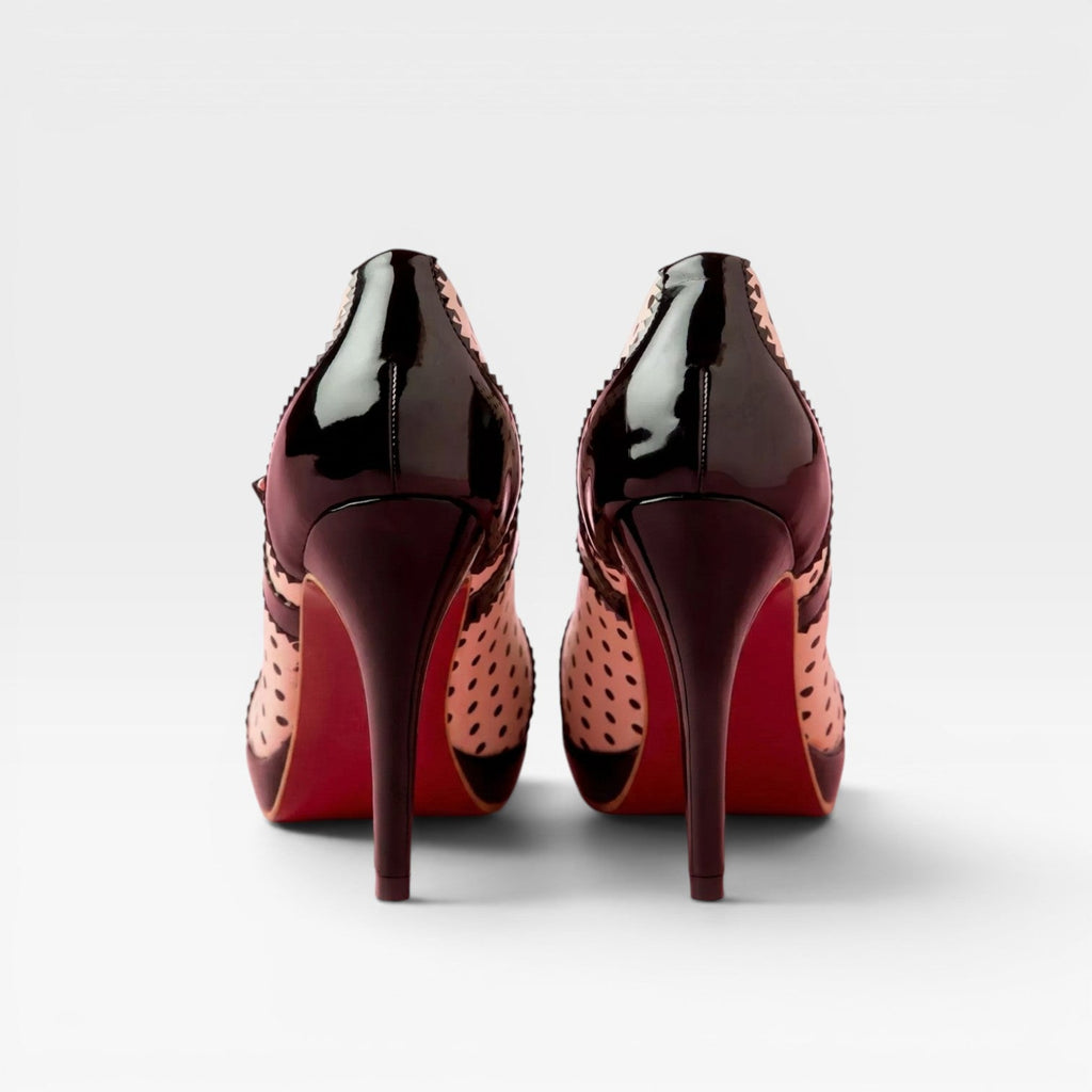 Women's Vintage Polka Dot Mary Jane Pumps – Elegant Retro Heels for Special Occasions