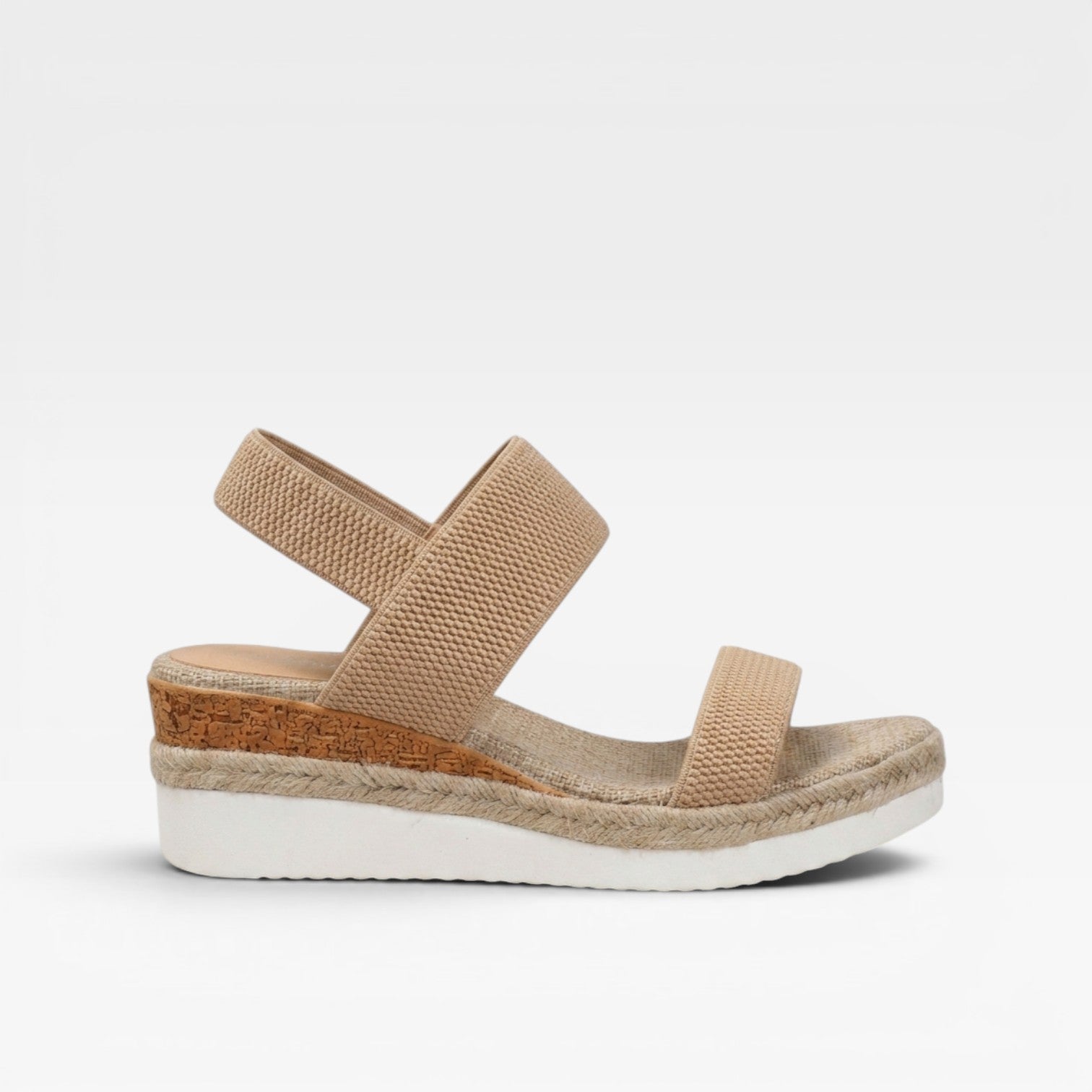 Women’s Espadrille Platform Sandals – Elastic Strap Summer Sandals