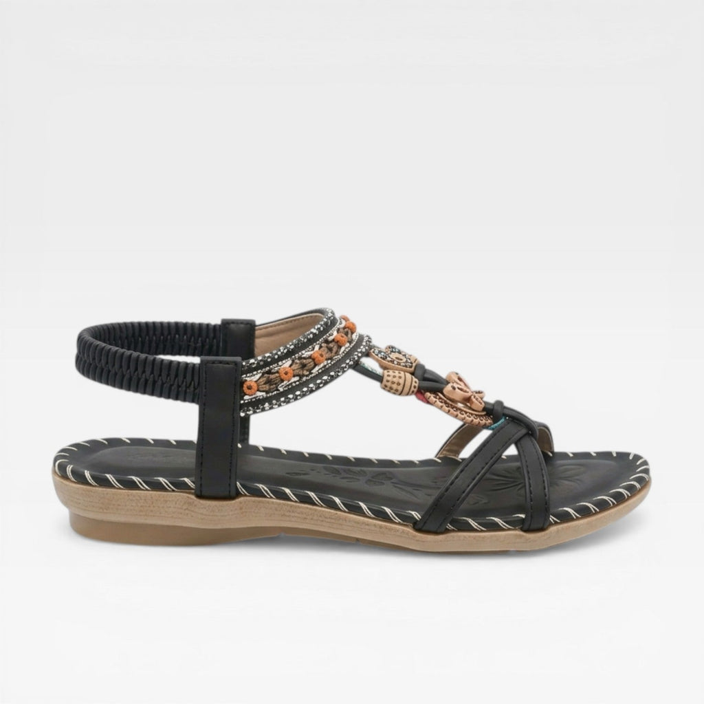 Women’s Boho Summer Sandals – Cushioned Walking Sole
