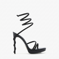 Women's Diamante Stiletto Sandals – Elegant Ankle Wrap Heels for Special Occasions