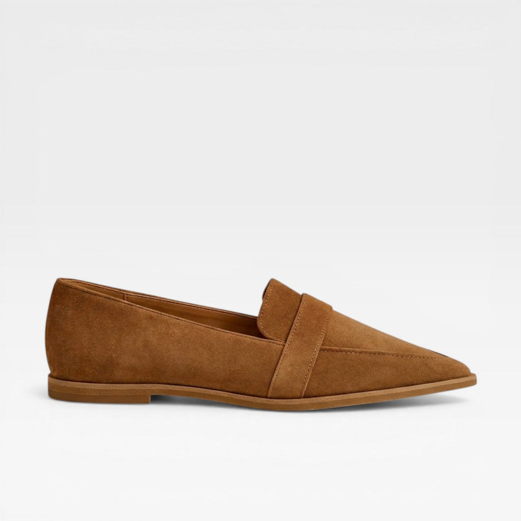 Women’s Pointed Toe Suede Loafers – Elegant Style