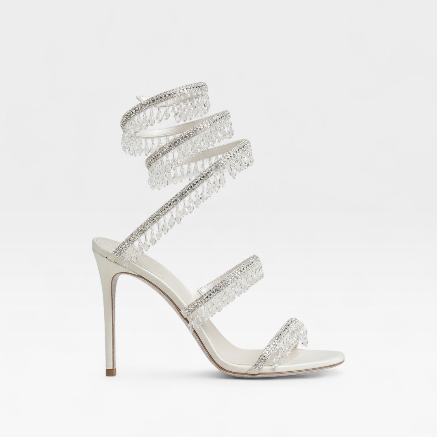Women’s Crystal High Heel Sandals – Elegant Strappy Heels for Special Occasions