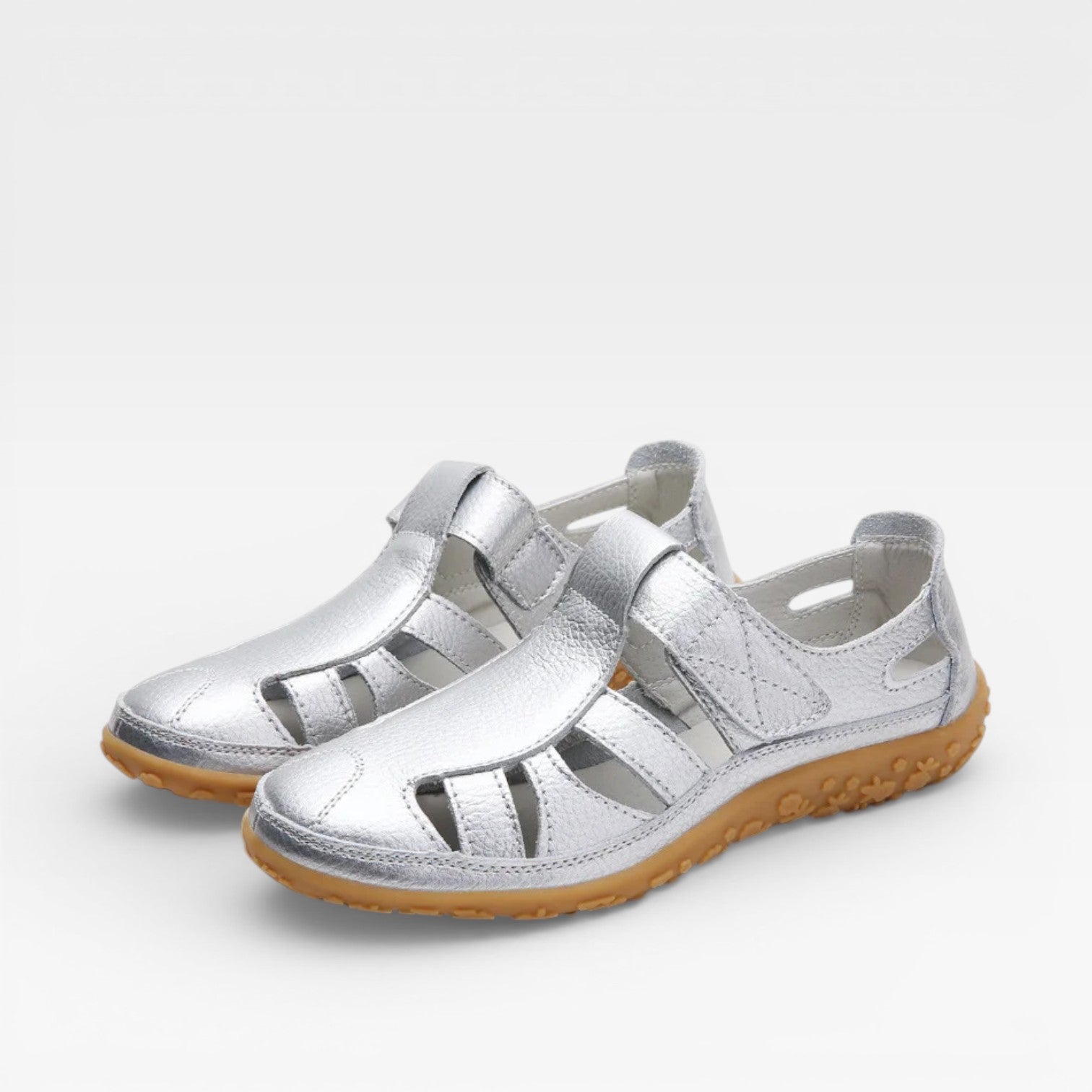 Women’s Closed-Toe Walking Sandals – Breathable Slip-On Comfort Shoes