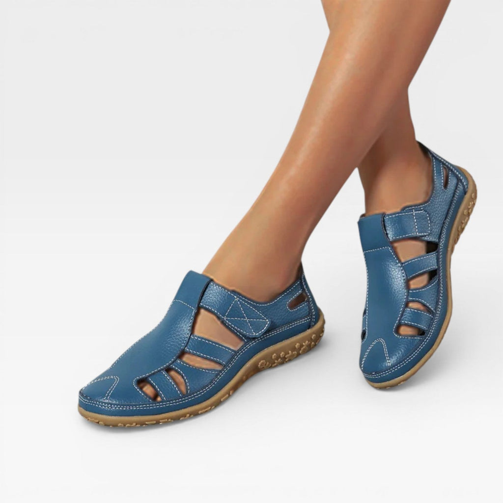 Women’s Closed-Toe Walking Sandals – Breathable Slip-On Comfort Shoes