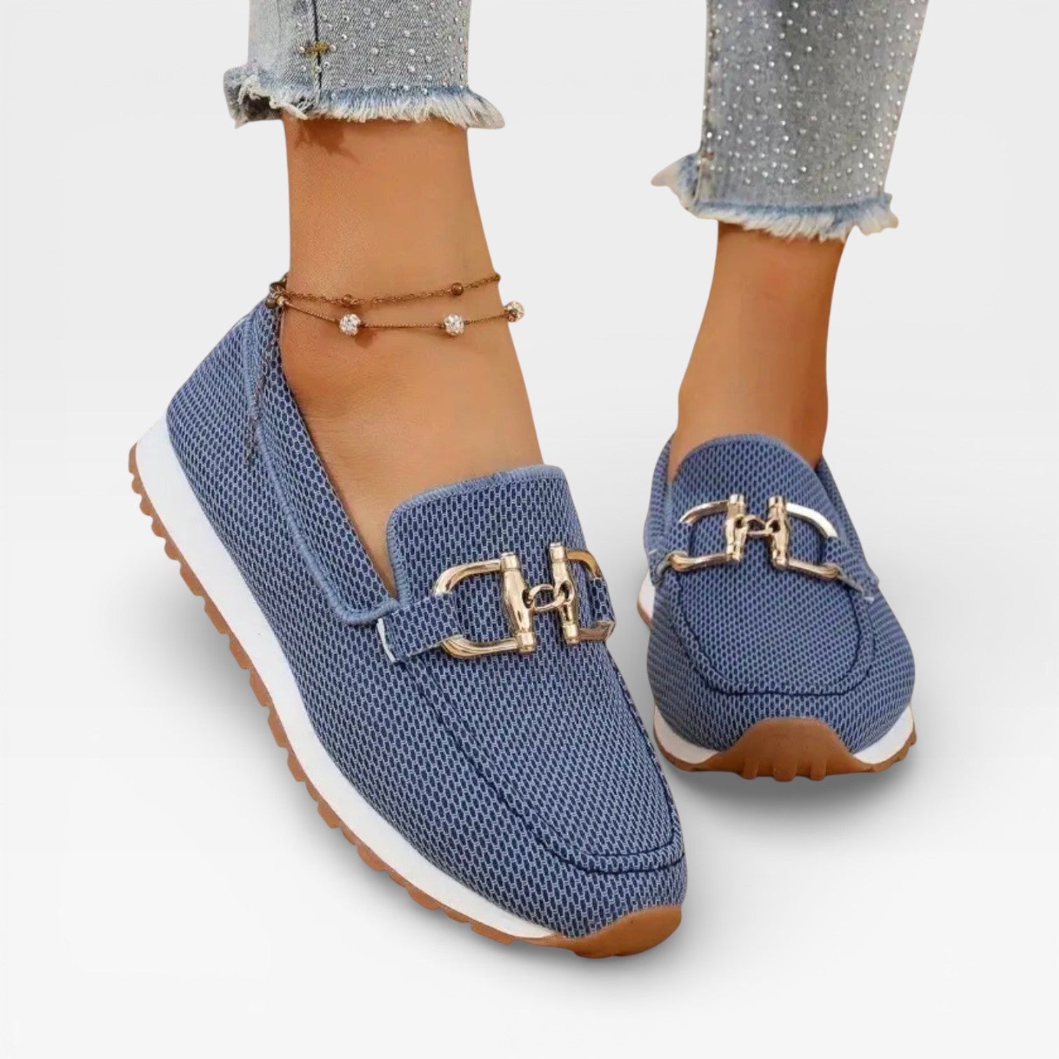 Women’s Mesh Slip-On Loafers – Casual Lightweight Summer Shoes