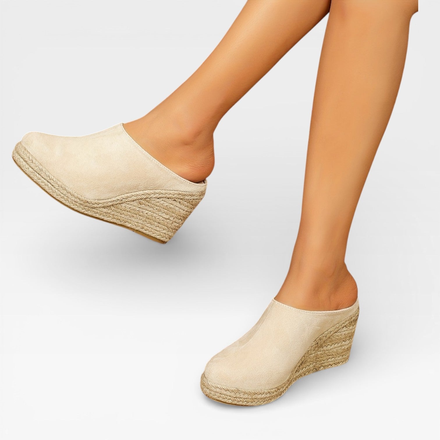 Women's Wedge Shoes Made of Velvet and Hemp Rope, Women's Shoes