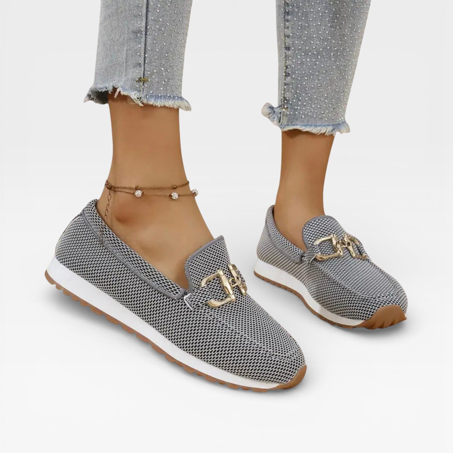 Women’s Mesh Slip-On Loafers – Casual Lightweight Summer Shoes